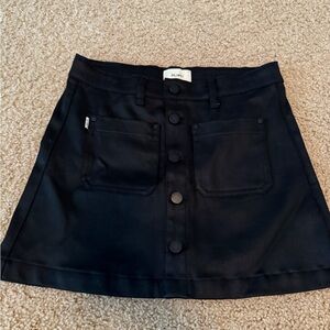 DL1961 Black Mini A-Line Skirt for Work